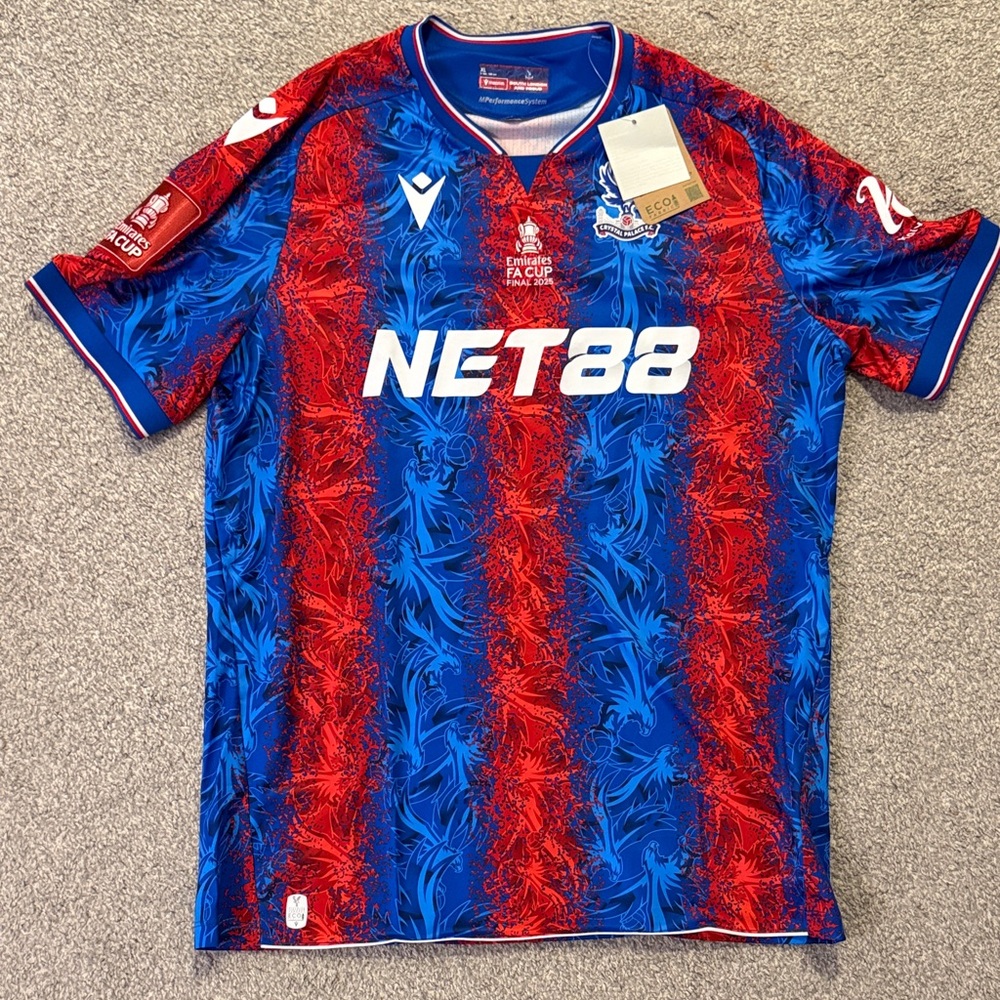 Crystal Palace FC FA Cup Final 2025 Jersey NWT